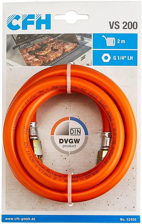 Produktbild CFH Gasschlauch ND 1/4" lks VS 200