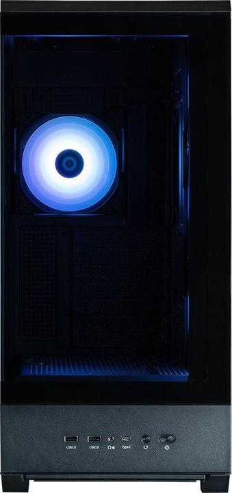 Actual product image Zalman GHE P50 DS ATX Case Tempered Glass Panoramic View - Black (ATX)