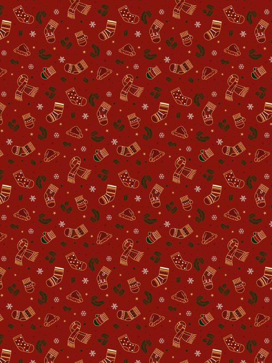 Image du produit Décopatch Assort. 4 papiers Foil Noël vintage (30 x 40 cm, 1680 x)