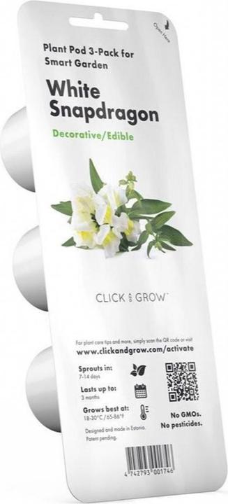 Click and Grow Semences de gueules-de-loup blanches pack de 3