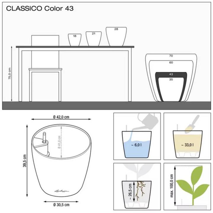 Actual product image Lechuza Classico Color (42 cm)