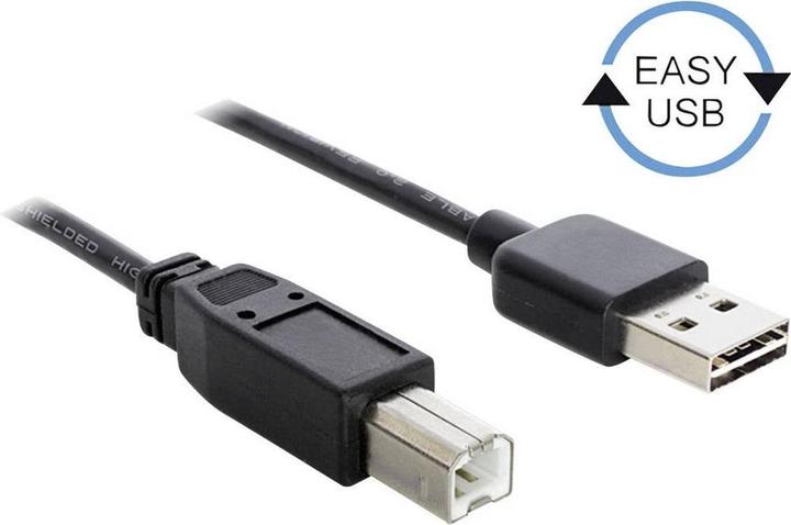 Produktbild Delock USB A — USB B (3 m, USB 2.0, 2.50 W)