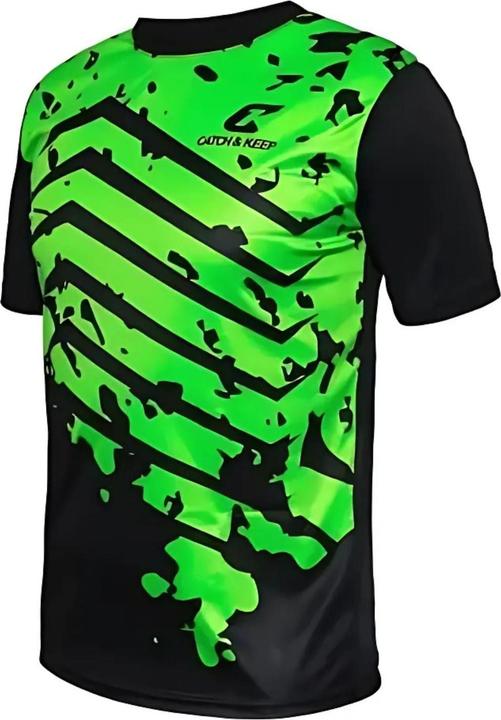 Actual product image Catch & Keep Trikot Green Splash Torwarttrikot Gr. 140 Kurzarm Fussball Shirt (140)