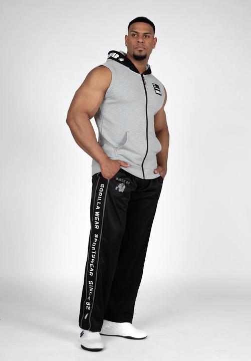 Actual product image Gorilla Wear Milwaukee Zip Hooded Tank Top - Grey (L)