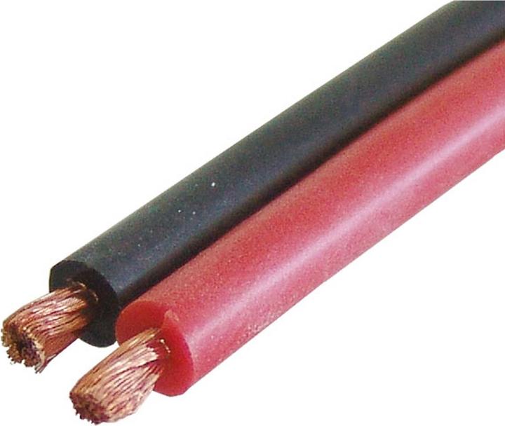 Image du produit Modellbau Lindinger câble silicone 6mm² rouge / noir par 1lfm