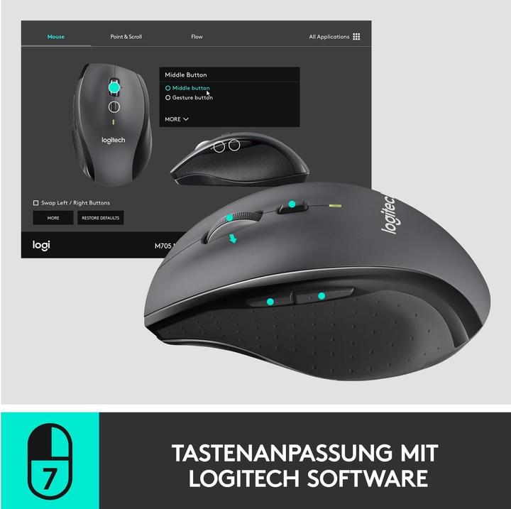 Actual product image Logitech Marathon M705 (Wireless)