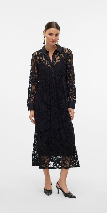 Actual product image Vero Moda VMOLISA Langes Kleid Kleid aus Spitze (XS)