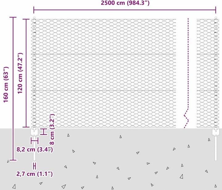 Produktbild VidaXL Gartenzaun