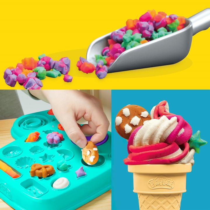 Actual product image Play-Doh Colourful Rainbow Ice Cream Maker