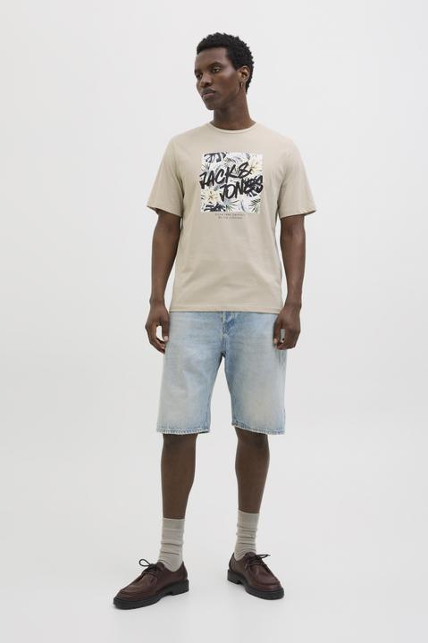 Produktbild Jack & Jones Jjhawaii Shape Tee Ss Crew Neck Ln (XXL)