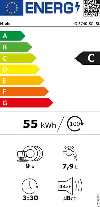 Energie-Label Miele G 5740 SCi SL