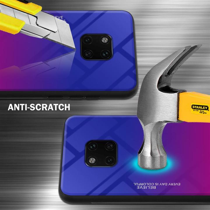 Image du produit Cadorabo Couverture en verre TPU 2 couleurs (Mate 20 Pro)