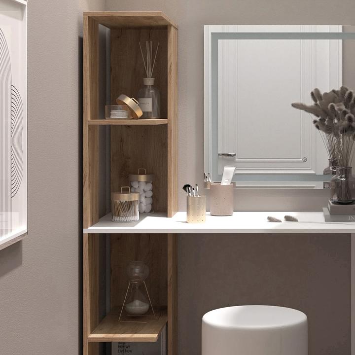 Produktbild Vicco Tower mit Hocker und Beleuchtung (122.5 x 55.5 x 76 cm)