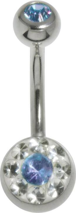 Image du produit Bijouteria Piercing nombril (Résine époxy, Cristallin, Acier chirurgical 316L)