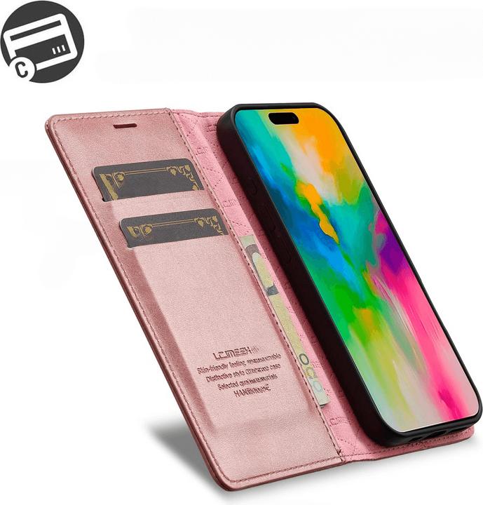 Produktbild LC.Imeeke iPhone 16 - Flip Case Vintage (Apple iPhone 16)