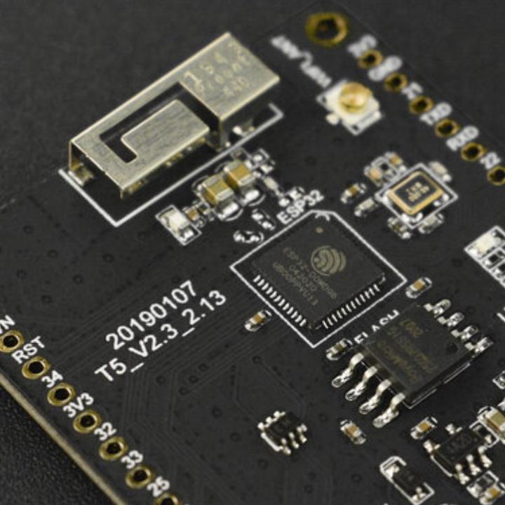 Actual product image DFRobot 250x122 2.13inch Black / White E-Ink Display Module with ESP32