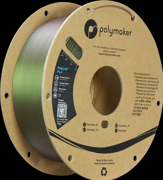 Actual product image Polymaker PolyLite PLA Starlight (PLA)