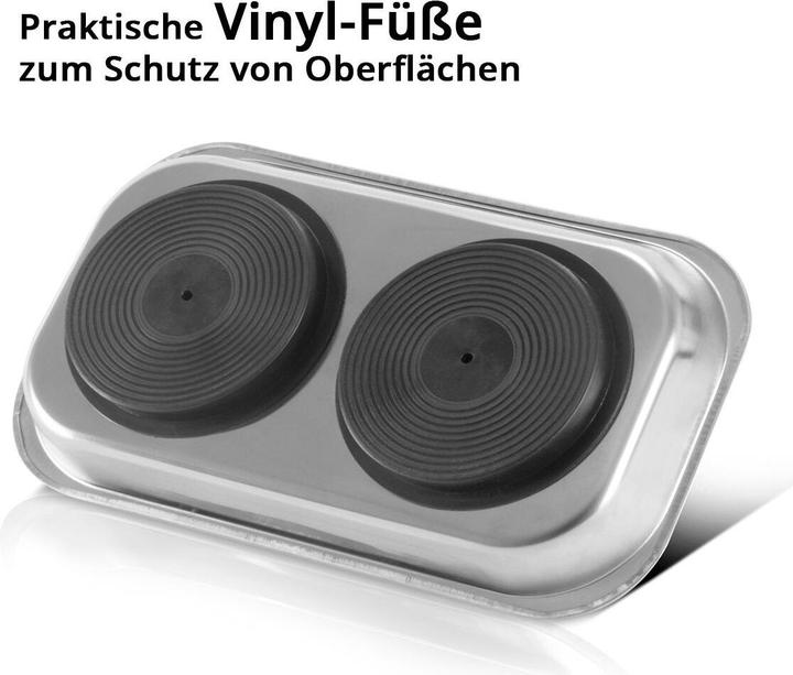 Immagine prodotto Stahlwerk Vassoio magnetico MS-28 ST set di 3 dischi magnetici adesivi 237 x 136 x 28 mm (3 x)