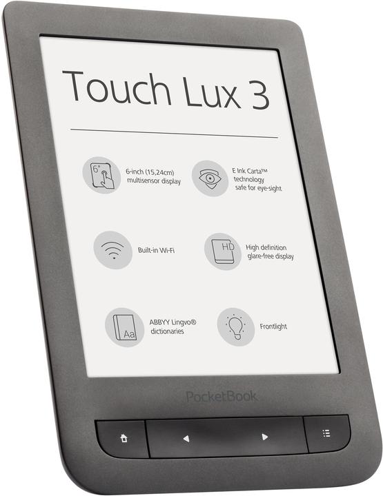 Actual product image PocketBook Touch Lux 3 (6", 4 GB, Dark grey)