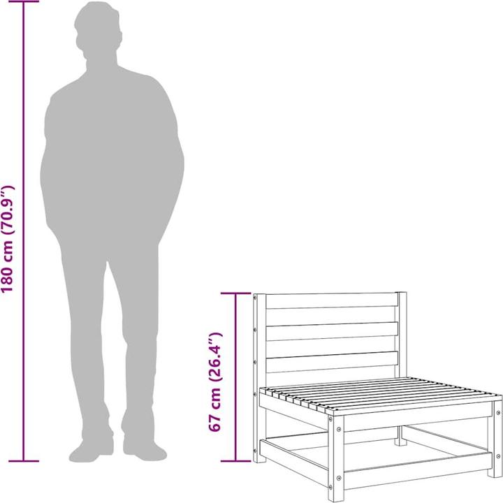 Produktbild VidaXL Sofa Mittelstück