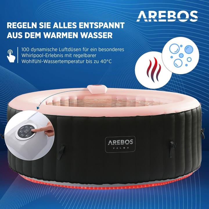 Actual product image Arebos Inflatable whirlpool (4 pers.)