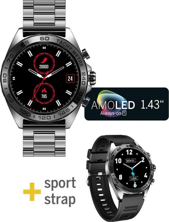 Actual product image Bea-Fon Smartwatch 501, sb (46.30 mm)