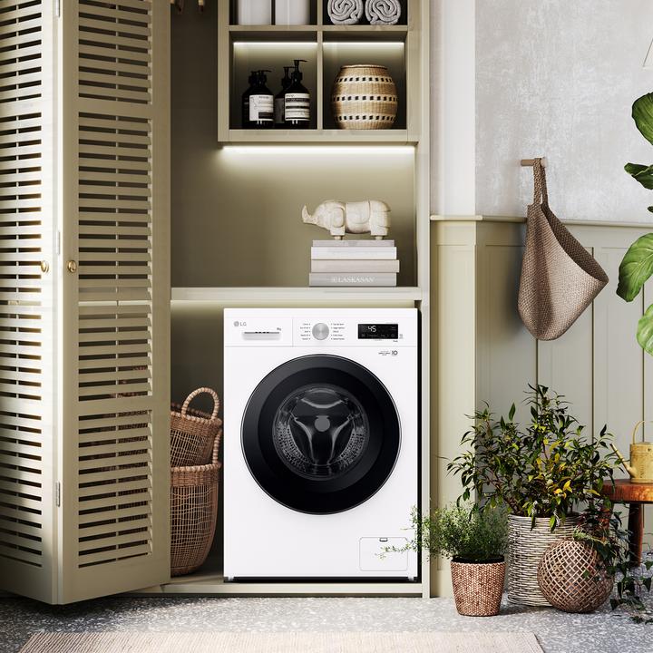 Actual product image LG F4NX1008NWK 8 Kg Washing Machine Class A (8 kg, Left)