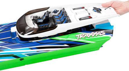 Actual product image Traxxas DCB M41 40 Inch Catamaran Brushless Green/Blue