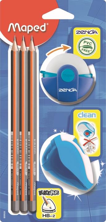 Produktbild Magni Multi Kit Maped 5-teilig Radierer,Spitzer,3 Bleist (1 x)
