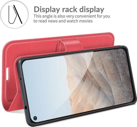 Actual product image MU Classic Litchi Leather Bookcover Series (Google Pixel 5a)