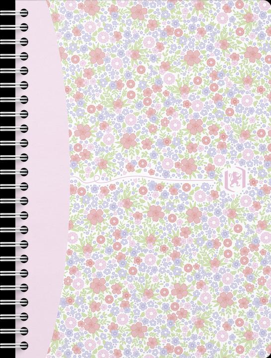 Produktbild Oxford FORME FLORAL - Spiralbuch (A5, Kariert, Harter Einband)