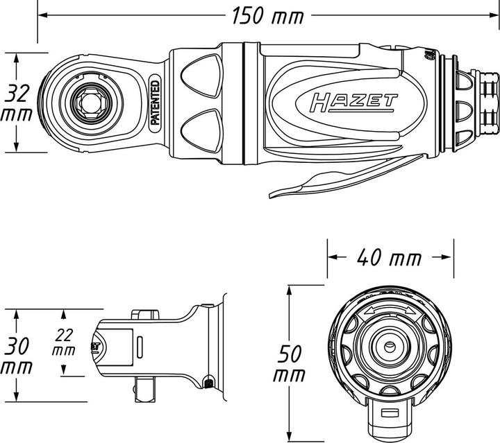 Produktbild HAZET 9020p-2 (1/4")