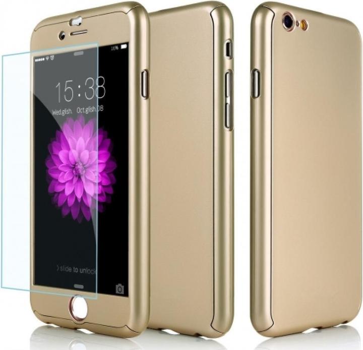 Image du produit Floveme Étui en verre blindé 360 degrés pour iPhone 6/6S Protection intégrale (1 pièce(s), Apple iPhone 6s)