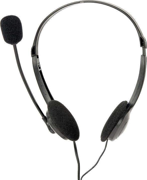 Actual product image Gembird MHS-123 Binaural Headband Black Headset (Cable)