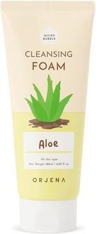 Orjena Smile Day Aloe Cleansing Foam for Face Korean Skincare Deep Perfect Cleansing (Schaum, 180 ml)