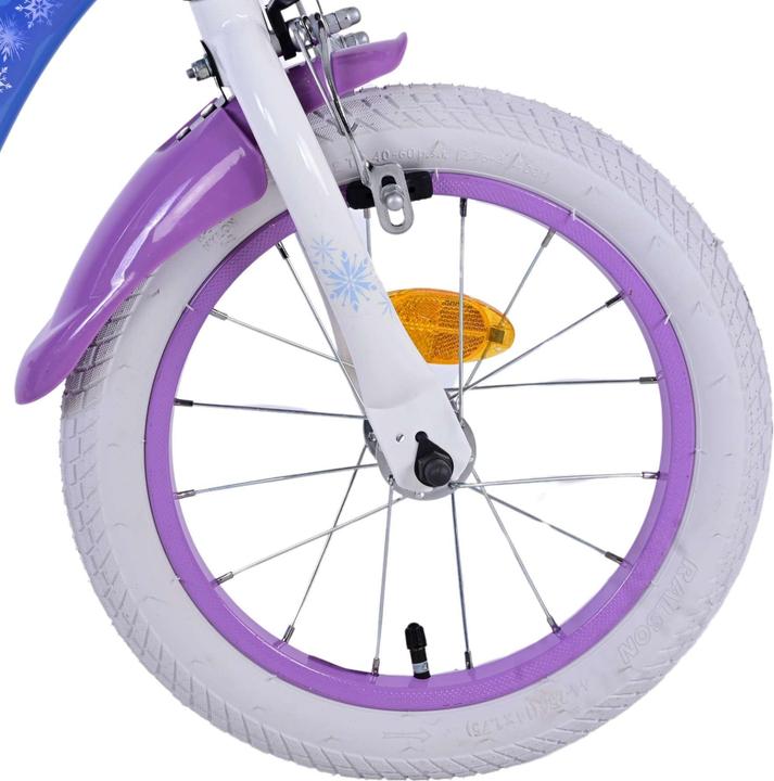 Actual product image Disney Frozen 2 14-inch children's bike blue/purple - safety, fun and style all in one! (14")