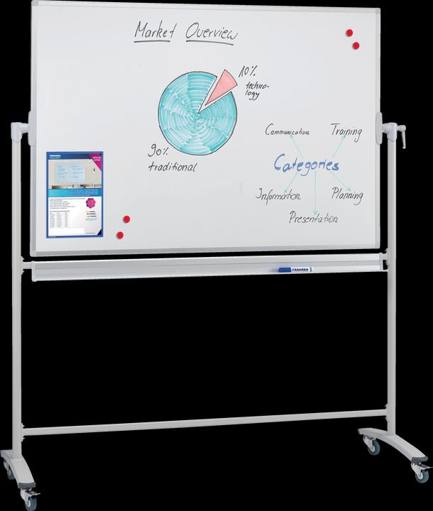 Actual product image Franken Whiteboard Mobile Pivot Enamel (220 x 120 cm)