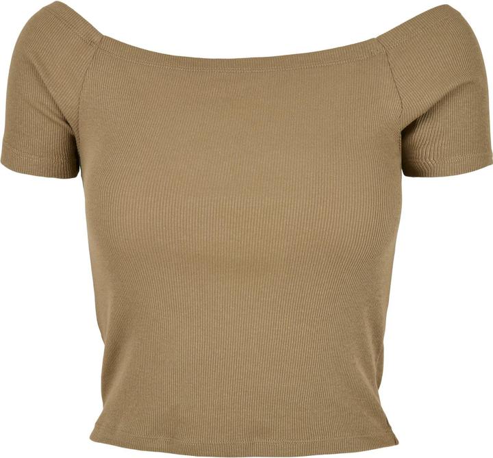 Actual product image Urban Classics Ladies Off Shoulder Rib Tee (3XL)