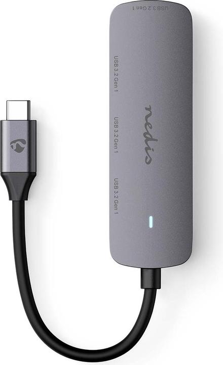 Immagine prodotto Nedis Hub USB 1x USB-C™ - 4x USB A, 4 porte, USB 3.2 Gen1, alimentato via USB, 5 Gbps (USB-C, 4 Porti)