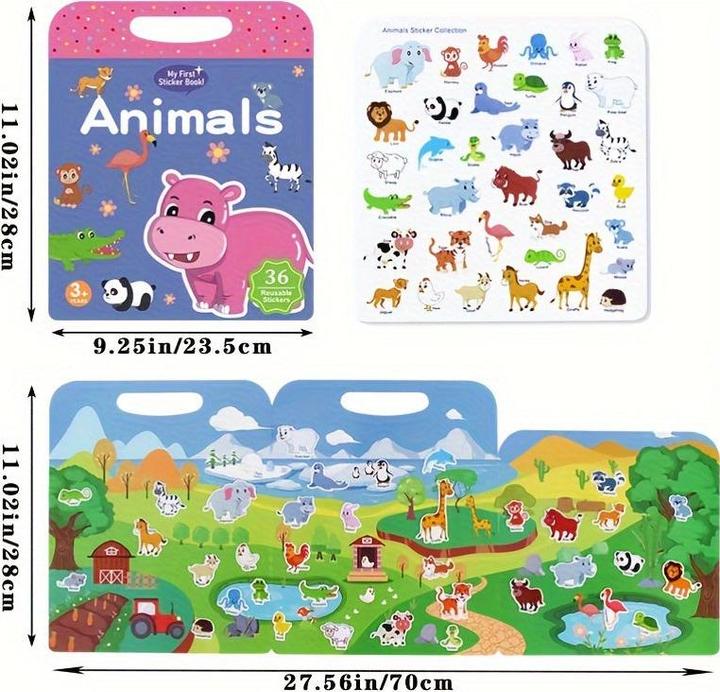 Actual product image Activity Board 1 Stück Wiederverwendbares Stickerbuch für Kinder im Vorschulalter