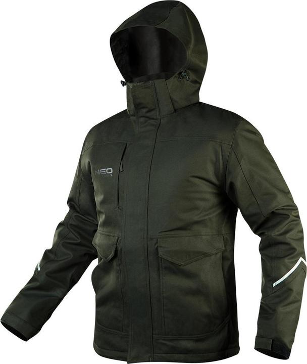 Actual product image Topex Winter work jacket Camo 100 % polyester, with TPU membrane, water-repellent M (M)