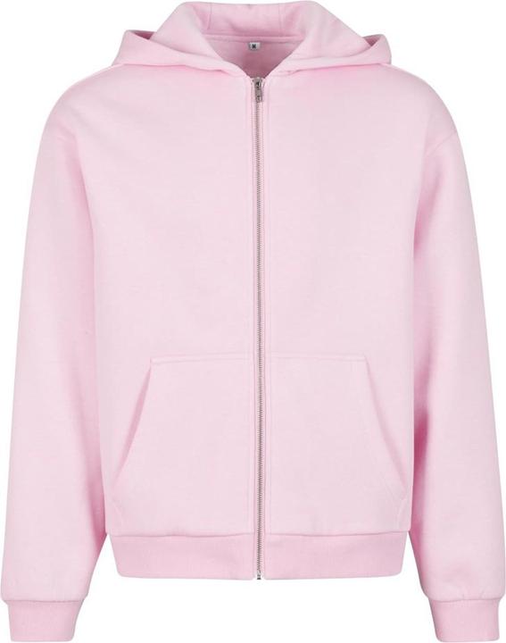 Build Your Brand Hoodie mit durchgehendem Reissverschluss