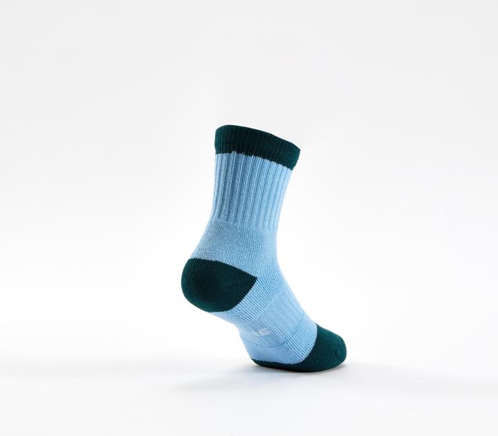 Image du produit Decathlon Chaussettes De Sport Enfant Hautes Rs 500 Blanc Bleu Lot De 3 (35, 38)