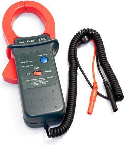 Actual product image Peaktech Current clamp adapter, AC: 1 kA/DC: 1 kA, 4 mm safety plug