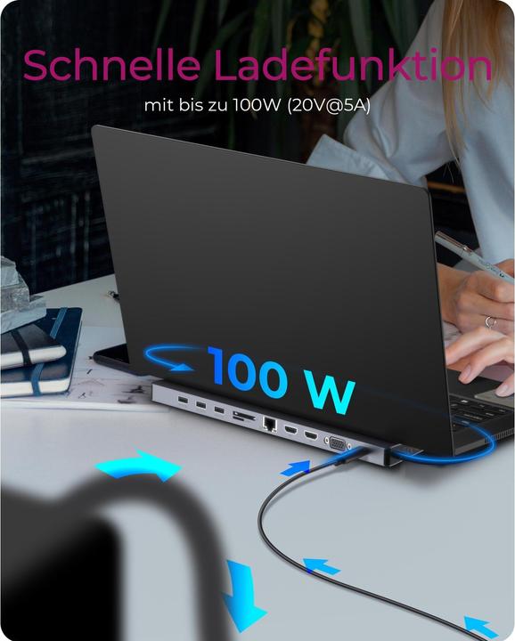 Produktbild Icy Box IB-DK2106a-CPD (USB-C, 7 Ports)