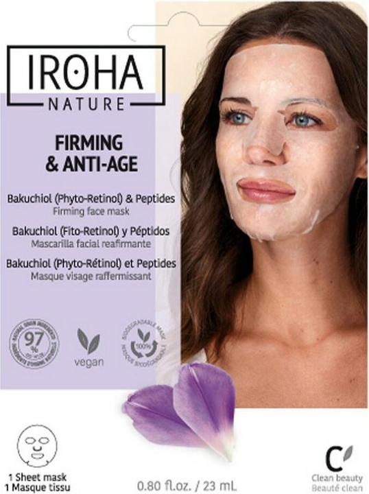 Produktbild Iroha Nature Tissue Face Mask Bakuchiol (18 ml)