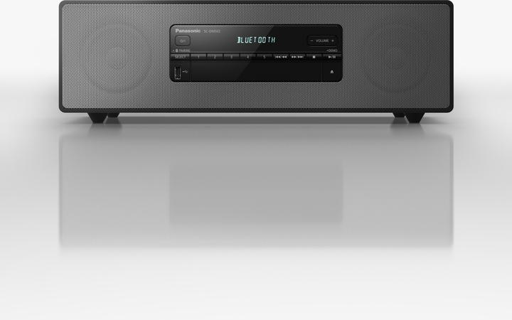 Produktbild Panasonic STEREO IN LEGNO DAB+ 40 W, Home-Audio-Minisystem, Schwarz, 40 W, 8 Ohm, DAB,FM, FL (Bluetooth, CD Player, 1x 40 W)