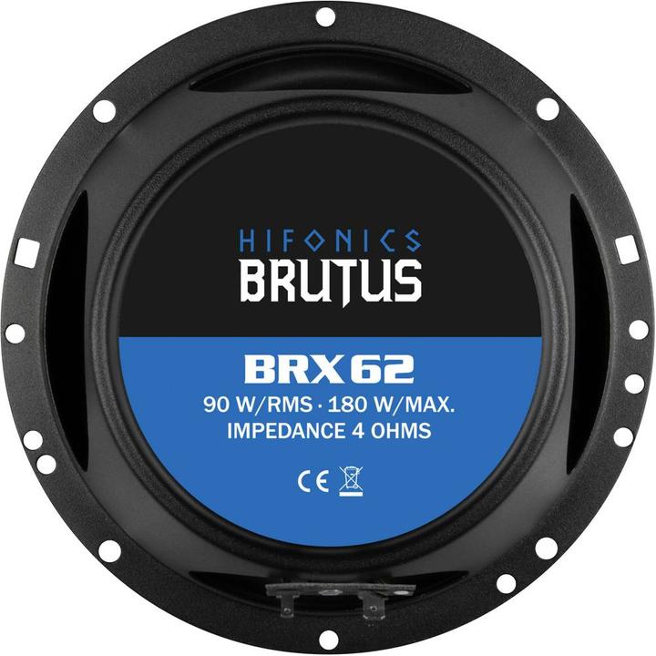 Produktbild Hifonics Brutus BRX62 16.5 cm 2 Wege Koaxsystem FLACH (180 W)