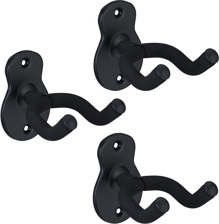 Image du produit Relaxdays 3x supports de guitare (Ukelelele, Guitare électrique)