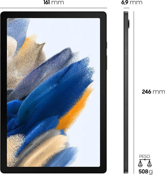 Productafbeelding Samsung Galaxy Tab A8 (Alleen WLAN, 10.50", 32 GB, Grijs)